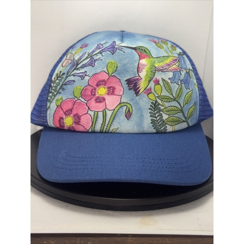 Sunday Afternoons Kids' Artist Series Trucker Hat - Feeding Hummingbird Design -